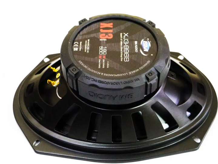 Автоакустика 6" x 9" (15 x 23 см) 500W 4-х смугові колонки овальні динаміки BOSCHMANN XJ3-996B - изображение 5