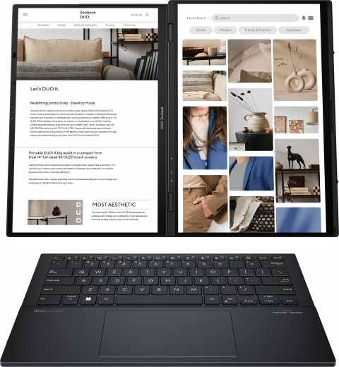 Ноутбук Asus ZenBook Duo 14 UX8406CA (UX8406CA-IS99T) Inkwell Gray - Фото 4 Ноутбук Asus ZenBook Duo 14 UX8406CA (UX8406CA-IS99T) Inkwell Gray - изображение 4