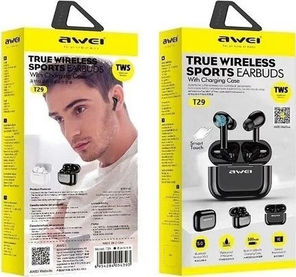 Słuchawki Awei T29 TWS Black (AWEI054BLK) - obraz 5