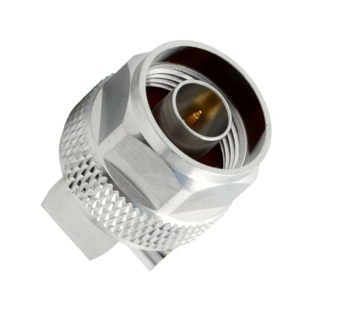 N(male) angle for 0.141 tin soaked semiflexible cable Конектор N (штекер) кутовий для коаксіального кабелю 0.141 Leno RF (КНР) - Фото 4 N(male) angle for 0.141 tin soaked semiflexible cable Конектор N (штекер) кутовий для коаксіального кабелю 0.141 Leno RF (КНР) - зображення 4
