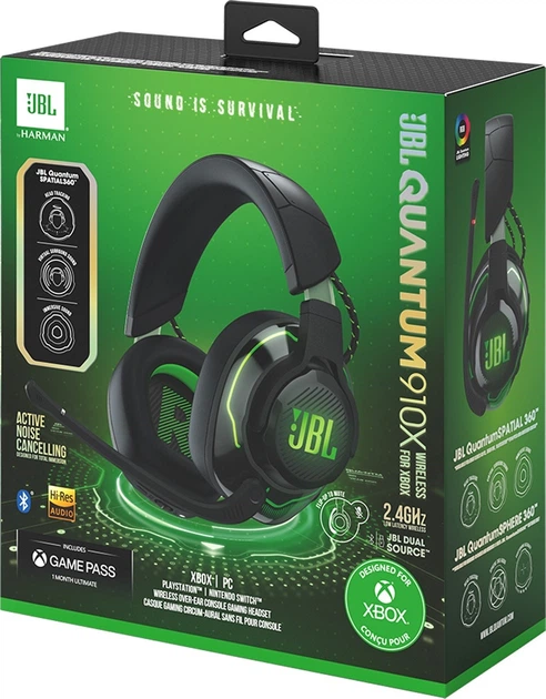 Навушники JBL Quantum 910X Wireless for Xbox (JBLQ910XWLBLKGRN) - зображення 13