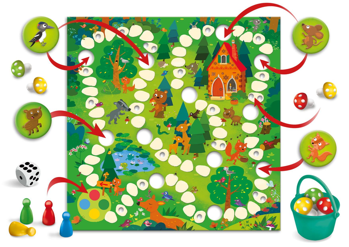 Gra planszowa Granna Grzybobranie. Leśna wyprawa (5900221004755) - obraz 2