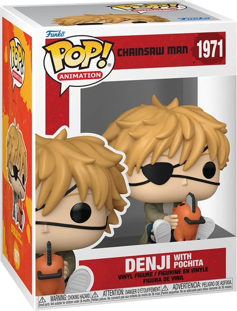 Фігурка Funko Pop Animation Chainsaw Man Denji with Pochita 8.6 см 86484 (889698864848) - зображення 1