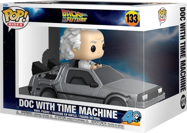 Фігурка Funko Pop Rides Deluxe Back to the Future Doc with Time Machine 13.2 см 86449 (889698864497) - зображення 1