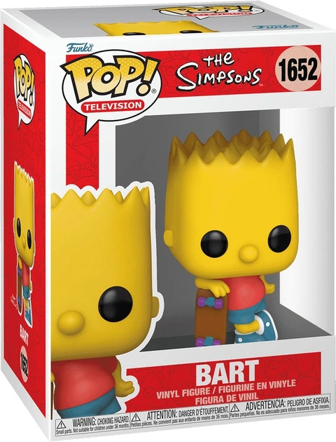 Фігурка Funko Pop Television The Simpsons Bart with skateboard 8.9 см 80071 (889698800716) - зображення 1