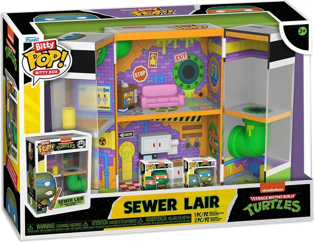 Набір іграшок Funko Bitty Pop Box Teenage Mutant Ninja Turtles Sewer Lair 85537 (889698855372) - зображення 3