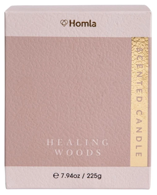 Свічка ароматична Homla Sleek Leather Healing Woods 225 г (5906496708534) - зображення 4