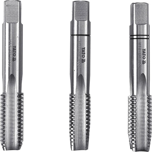 Набір ручних мітчиків YATO HSS M2 M20 3 шт. (YT-2943) - зображення 1