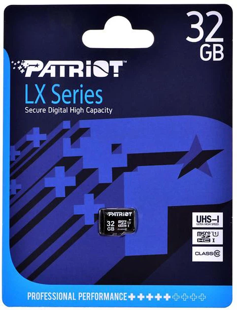 Карта пам'яті PATRIOT microSD 32GB UHS-I Class 10 - Фото 2 Карта пам'яті PATRIOT microSD 32GB UHS-I Class 10 - изображение 2