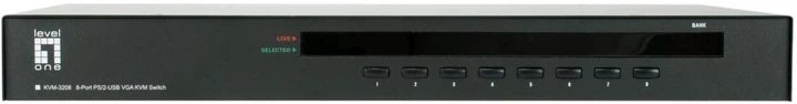 КVM-перемикач LevelOne KVM-3208 8-Port PS/2-USB VGA KVM (4015867229385) - зображення 1