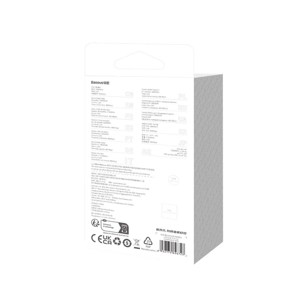 Кабель Baseus USB AM - lightning CoolPlay CAKW000401 2,4A 1m Black - зображення 6