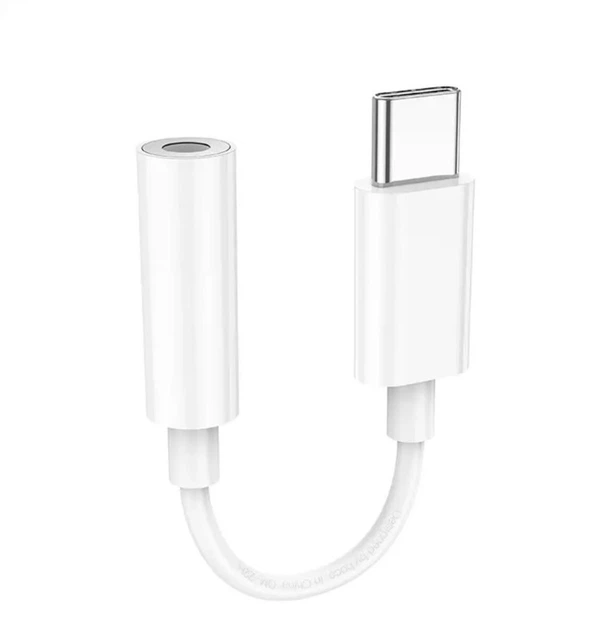 Перехідник HOCO LS35 TYPE-C - jack 3.5 White - зображення 2