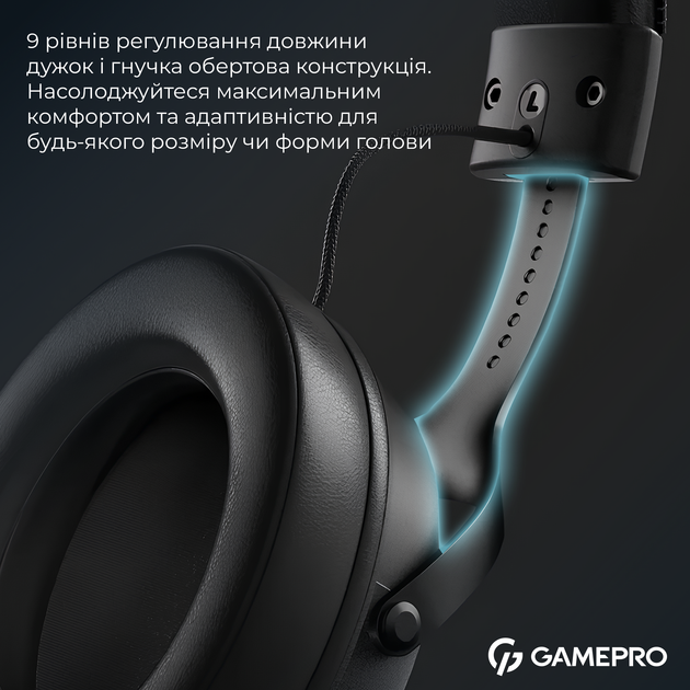 Наушники GamePro Asgard Skadi Wireless 7.1 (HSW191B) 4-Mode - изображение 19