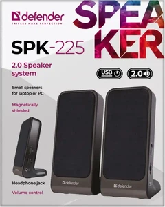 Колонки DEFENDER 2.0 SPK-225 USB 4W чорний/срібло - изображение 3