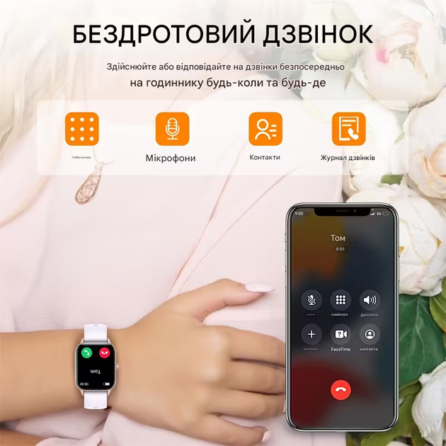 Смарт-часы Smart Lady с пульсометром, шагомером, звонками и спортивными режимами для Android и iOS - изображение 3