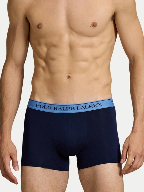 Zestaw majtek męskich typu bokserki Polo Ralph Lauren 714830299185 S 3 szt Granatowy (3616854784415) - obraz 2