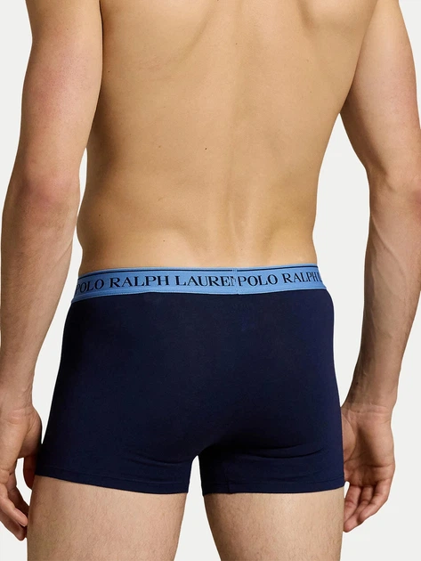 Набір трусів-боксерів чоловічих бавовняних Polo Ralph Lauren 714830299185 XL 3 шт Темно-синій (3616854778018) - зображення 3