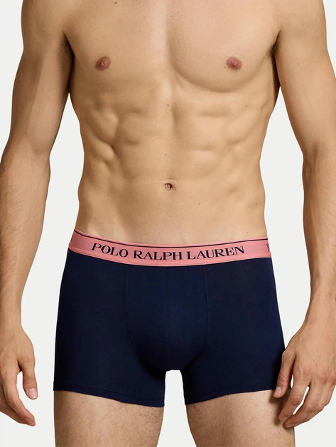 Zestaw majtek męskich typu bokserki Polo Ralph Lauren 714830299185 2XL 3 szt Granatowy (3616854780318) - obraz 4