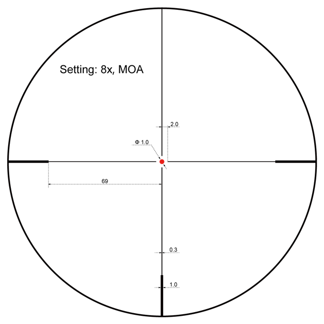 Прицел Vector Optics Forester 1-8X24 (30 мм) illum. SFP Coyote FDE SCOC-39 - изображение 6