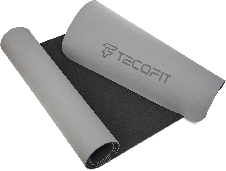 Коврик для йоги и фитнеса TECOFIT Black-Grey (TOP18013825/1) - Фото 5 Коврик для йоги и фитнеса TECOFIT Black-Grey (TOP18013825/1) - изображение 5