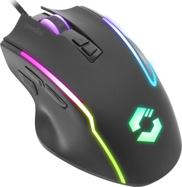 Миша Speedlink Decus NX RGB Gaming Mouse Wired Rubber-Black (4027301335972) - зображення 3