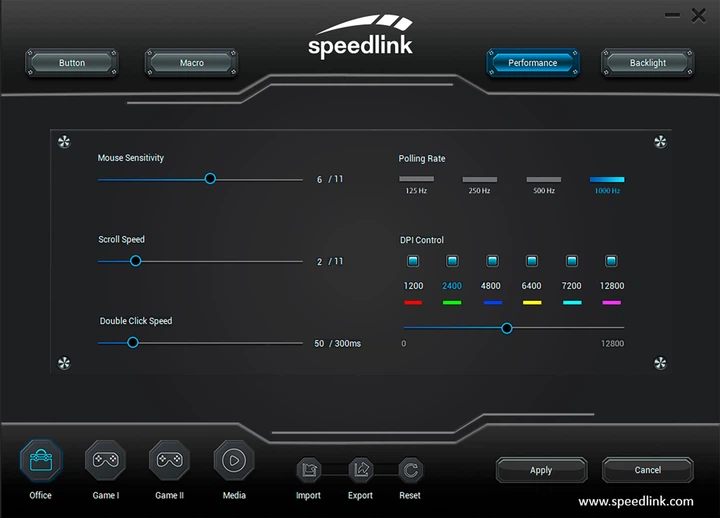 Миша Speedlink Decus NX RGB Gaming Mouse Wired Rubber-Black (4027301335972) - зображення 12