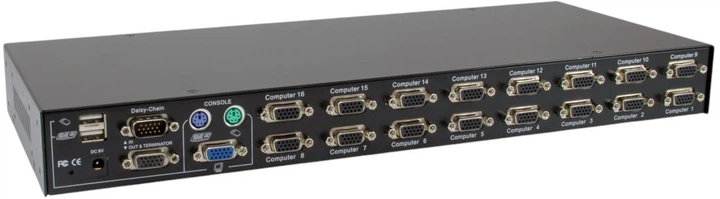 КVM-перемикач LevelOne KVM-3216 16-Port PS/2-USB VGA KVM (4015867229392) - зображення 3