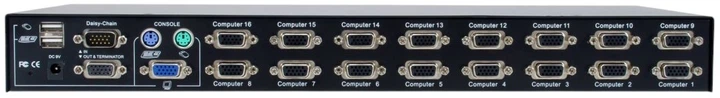 КVM-перемикач LevelOne KVM-3216 16-Port PS/2-USB VGA KVM (4015867229392) - зображення 4