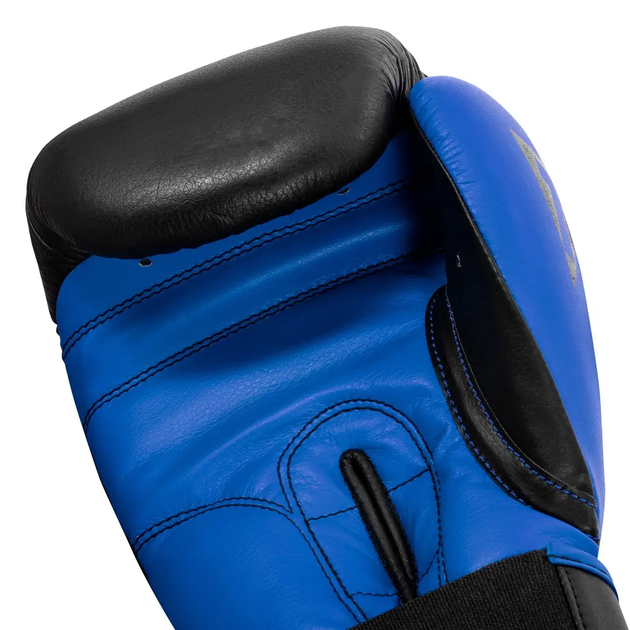 Рукавички боксерські шкіряні з бинтами TITLE Boxing Dynamic Strike розмір 14 унцій, чорно-сині - Фото 5 Рукавички боксерські шкіряні з бинтами TITLE Boxing Dynamic Strike розмір 14 унцій, чорно-сині - изображение 5