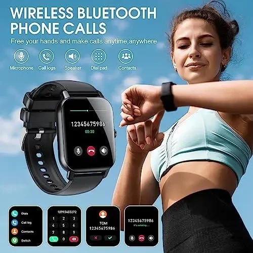 Смарт-часы SmartWatch фитнес-часы Ddidbi p66 для мужчин, женщин (ответ / прием звонков), экран HD 1,85 - изображение 2