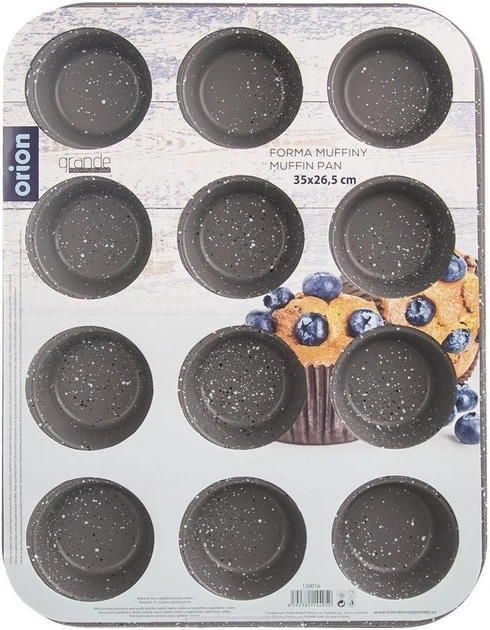 Форма Orion Grande для мафінів гранітна 35 x 26.5 x 3 см (120016) (8592381144050) - зображення 4