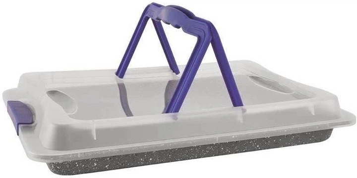 Forma do pieczenia Orion Grande granitowa z pokrywką 43 x 29 x 7 cm (123799) (8592381144098) - obraz 2