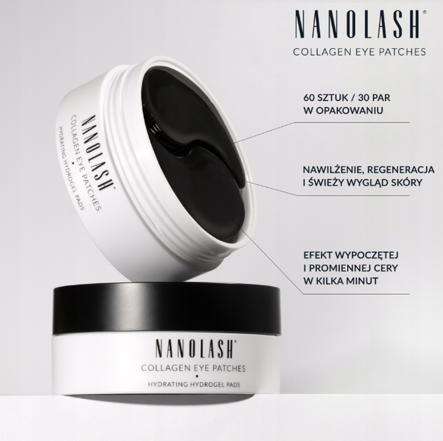 Płatki pod oczy Nanolash kolagenowe 60 szt (5905997306683) - obraz 2
