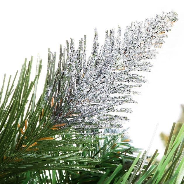 Сосна декоративна Springos на стовбурі, засніжена, 160 см (5907719460314) - зображення 4