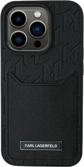 Панель Karl Lagerfeld Cardslots Monogram для iPhone 16 Pro Max Black (3666339294151) - зображення 3