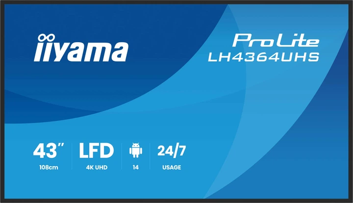Monitor 43" iiyama ProLite LH4364UHS-B1AG - obraz 1