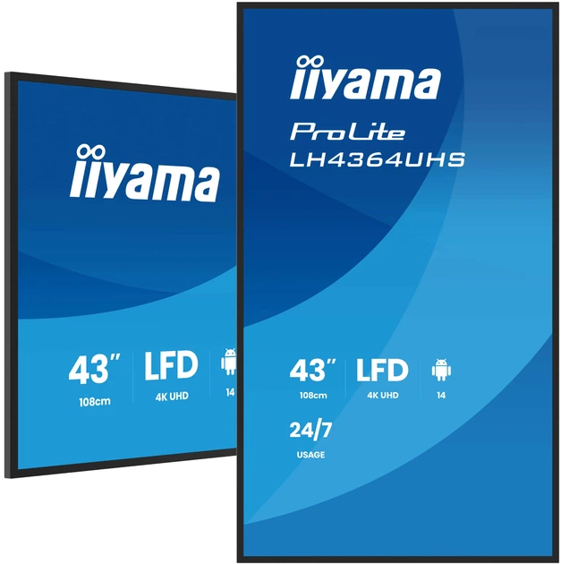 Monitor 43" iiyama ProLite LH4364UHS-B1AG - obraz 6