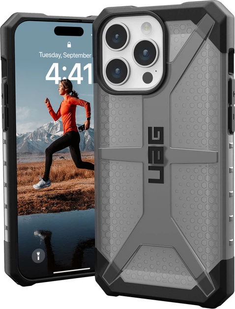Панель UAG Plasma для Apple iPhone 15 Pro Ash (114284113131) - зображення 1