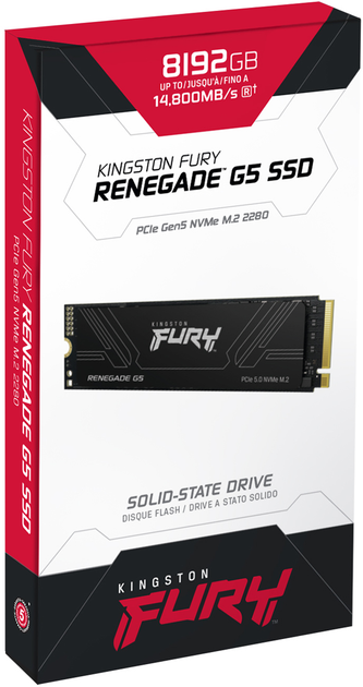 Dysk SSD Kingston FURY Renegade G5 8TB M.2 2280 NVMe PCIe Gen 5.0 x4 3D NAND TLC (SFYR2D/8T1) - obraz 9