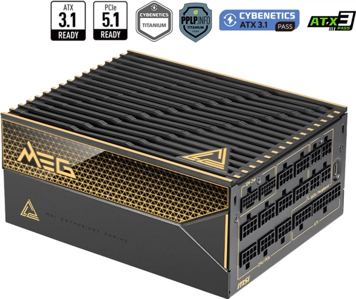 Zasilacz MSI MEG Ai1600T PCIE5 - obraz 2