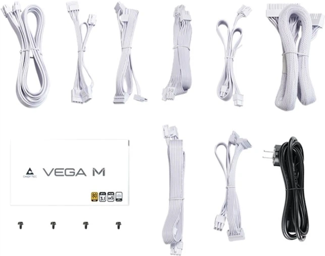 Zasilacz Chieftec VEGA M 850W White (PPG-850-CW) - obraz 6