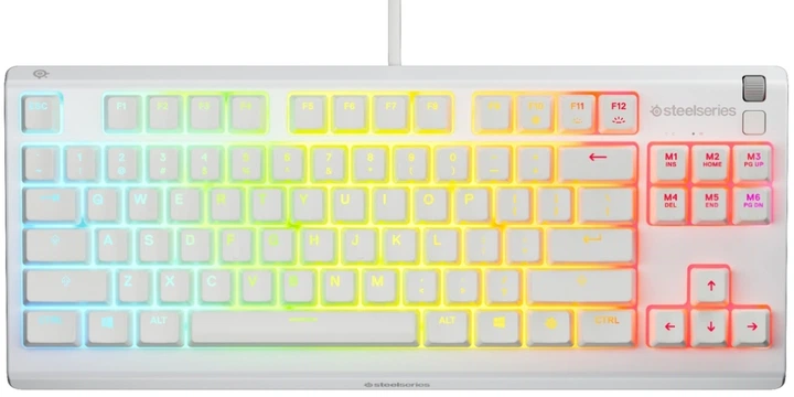 Klawiatura przewodowa SteelSeries Apex 3 TKL USB White (SS64819) - obraz 1