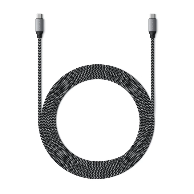 Кабель синхронізації Satechi USB-C to USB-C 100W Space Gray (2 m) (ST-TCC2MM) - зображення 5