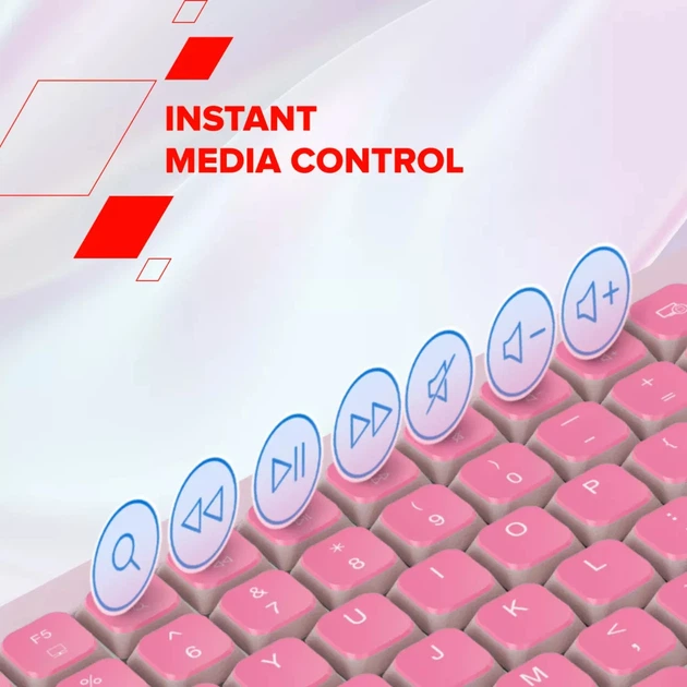 Klawiatura przewodowa Canyon OnType 10 TKL Low Profile USB Pink (CNS-HKB10P) - obraz 9