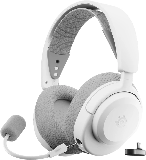 Słuchawki SteelSeries Arctis Nova 3P Wireless MultiPlatform White (SS61687) - obraz 1