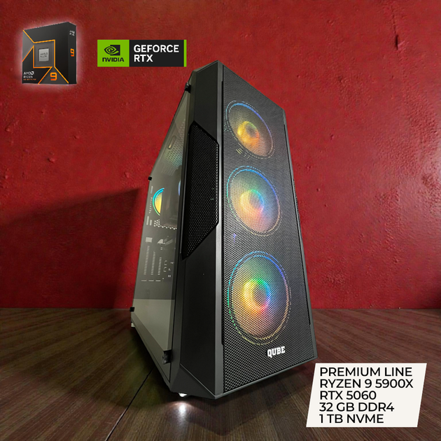 Игровой премиум ПК AMD Ryzen 9 5900X / NVIDIA RTX 5060 / 32 GB DDR4 / 1 TB SSD M2 NVME / ASUS PRIME AMD 570P / 750W 80+ GOLD / WINDOWS 11 PRO - Фото 5 Игровой премиум ПК AMD Ryzen 9 5900X / NVIDIA RTX 5060 / 32 GB DDR4 / 1 TB SSD M2 NVME / ASUS PRIME AMD 570P / 750W 80+ GOLD / WINDOWS 11 PRO - изображение 5