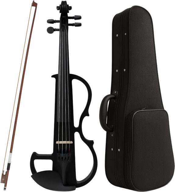 Skrzypce elektryczne MusicMate MM-VN200-B StradiVolt - obraz 2