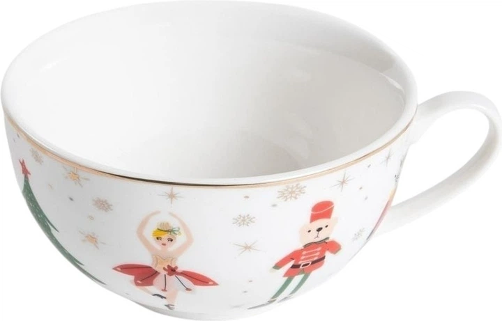 Чайник для заварювання чаю Homla Licola із чашкою та блюдцем порцеляновий 200 мл (5906496719066) - зображення 4