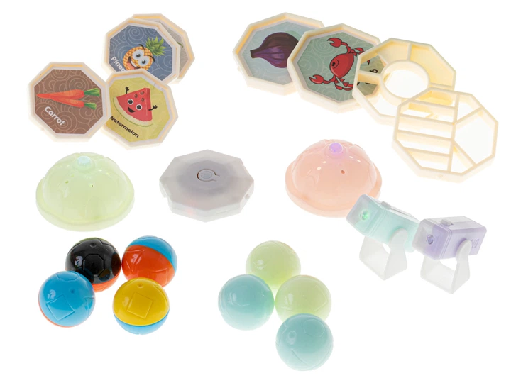 Klocki magnetyczne Dige Marble Tor Kulkowy Świecący 75 el. (5903039733350) - obraz 5