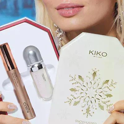 Подарунковий набір: блиск для губ 3Д і туш для вій Kiko Milano